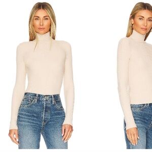 House of Harlow x Revolve Peyton Turtleneck Cream Small